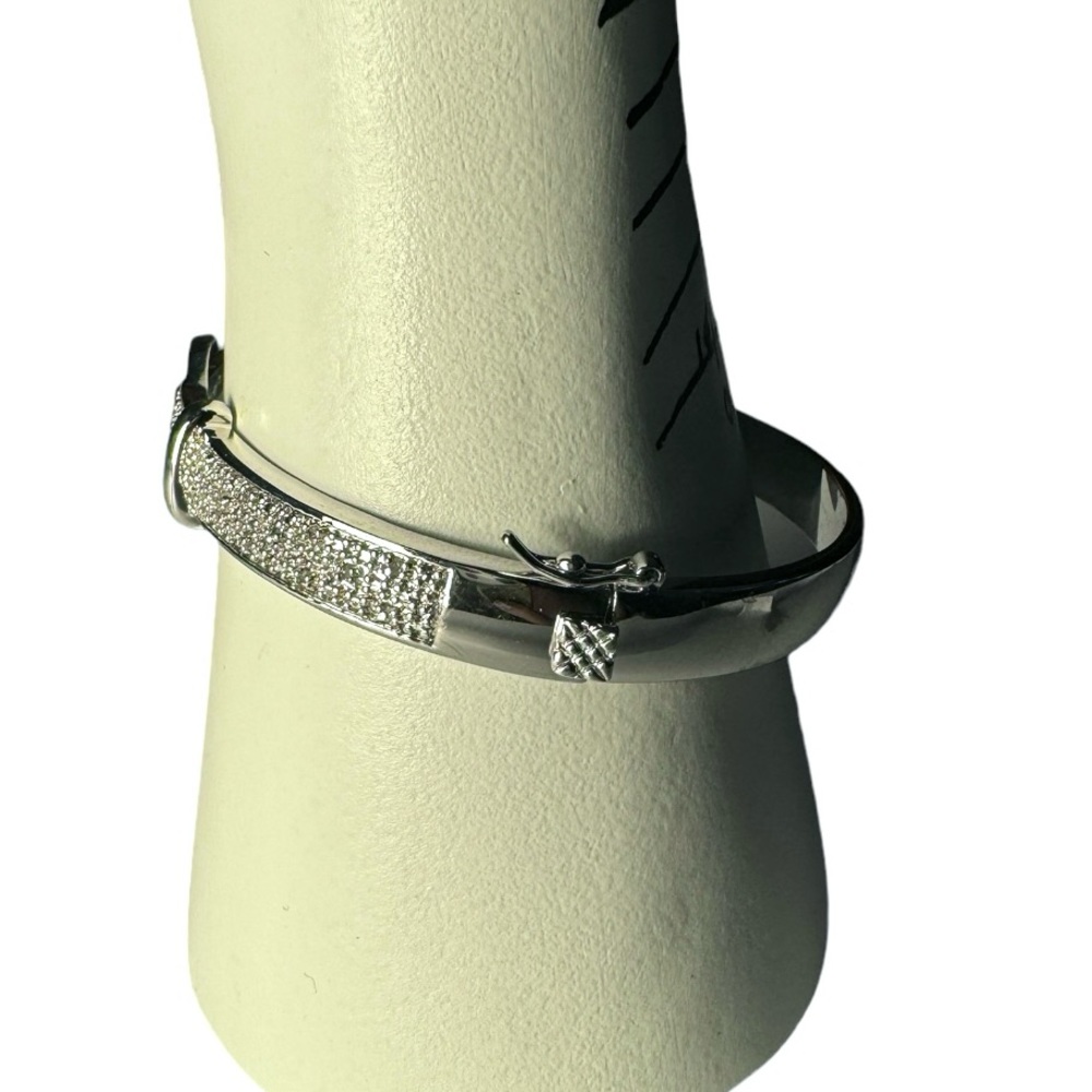 Silver buckle bangle - Picture 7 of 7